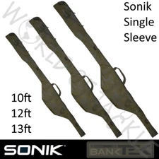 Sonik Bank-Tek Single Rod Sleeve 10ft, 12ft or 13ft Carp Fishing Padded Rod Bag