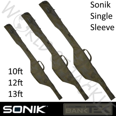 Sonik Bank-Tek Single Rod Sleeve 10ft, 12ft or 13ft Carp Fishing Padded Rod Bag