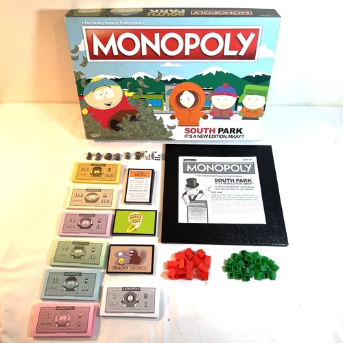 SOUTH PARK: IT'S A NEW EDITION M'KAY MONOPOLY Board Game COMPLETE