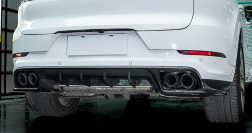 DRY carbon fiber Rear Bumper Spoiler FOR Porsche Cayenne KTK 2018-23 - Picture 3 of 5