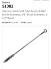 Osborn 51082 Stainless Steel Tube Brush 3/8” X 8”OAL, .006SS-Lot Of 11. — photo 4