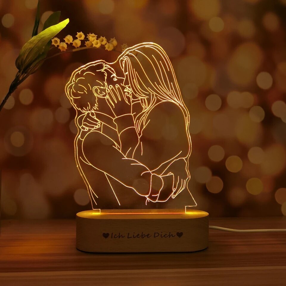 Lampe 3D personnalisable veilleuse de nuit pour une chambre d'enfant douce et apaisante