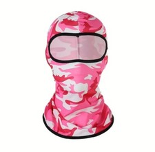 PINK CAMOURFLARGE FULL FACE SKI MASK BIKER MASK BALACLAVA. UK SELLER