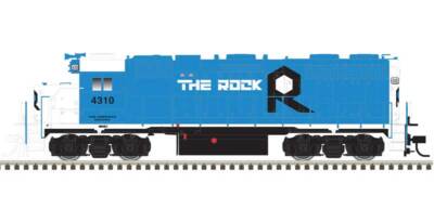 Atlas HO EMD GP38 Low Nose w/Ditch Lights - Standard DC - Master(R) Silver -- Ro