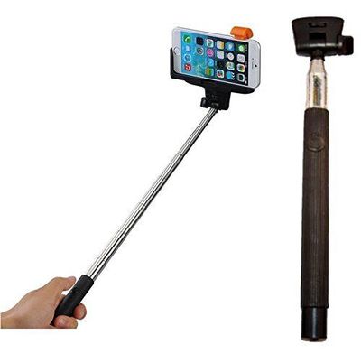 New Selfie Stick Z07-5 Bluetooth Wireless Portable Monopod for smartphones Blk
