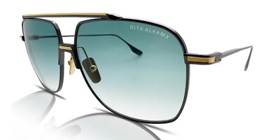 Dita Sunglasses Alkamx DTS100-A-02 Black Rhodium/Yellow Gold/Turquoise Gradient