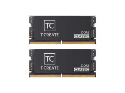 メモリー TEAM T-CREATE DDR5 SODIMM 5600Mhz 32GBx2 Team T-CREATE CLASSIC 32GB (2 x 16GB) 262-Pin DDR5 SO-DIMM DDR5