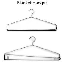 HEAVY DUTY METAL CLOTHES COAT HANGER FOR RUG/ BLANKET/ BEDDING/ LINEN 55cm long