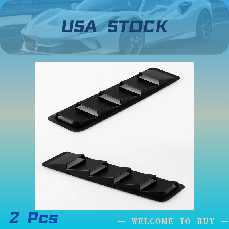 Universal 2-Piece Decorative Air Intake Hood Vent Cover Trim-image