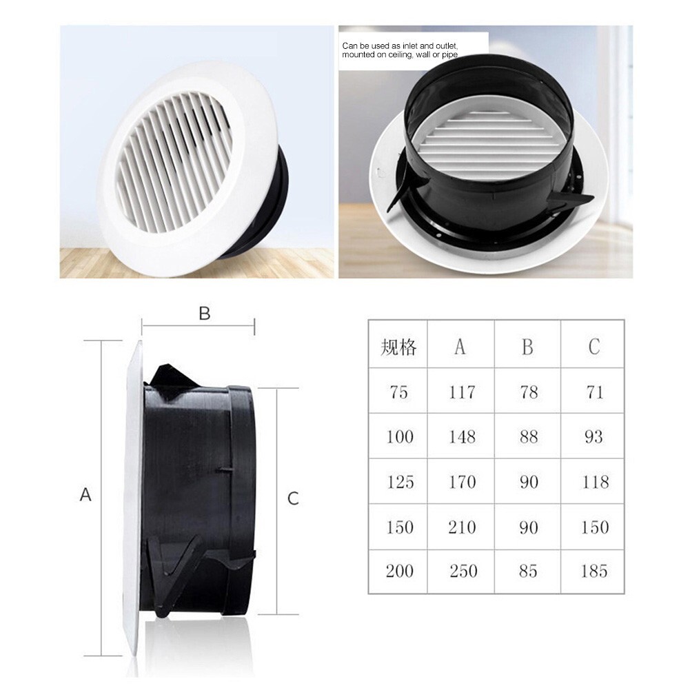 Kitchen Air Vent Grille for Compact Ventilation Solution Easy