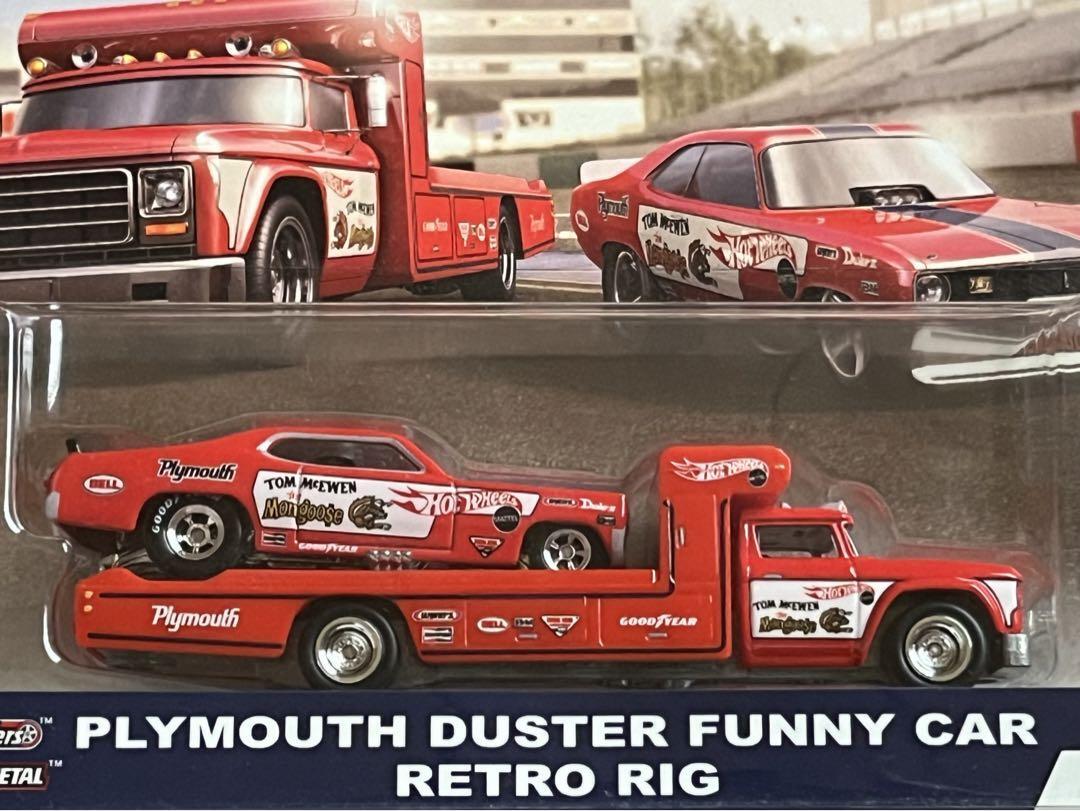 Hot Wheels FLF58 Transport Plymouth Duster Funny Car Retro Rig