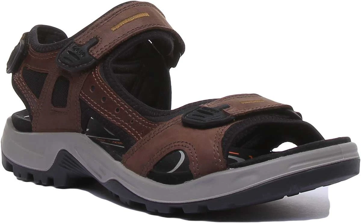 Ecco Strappy Regolabile Yucatan Leggero Uomo Sandalo Espresso UK 6 5 12