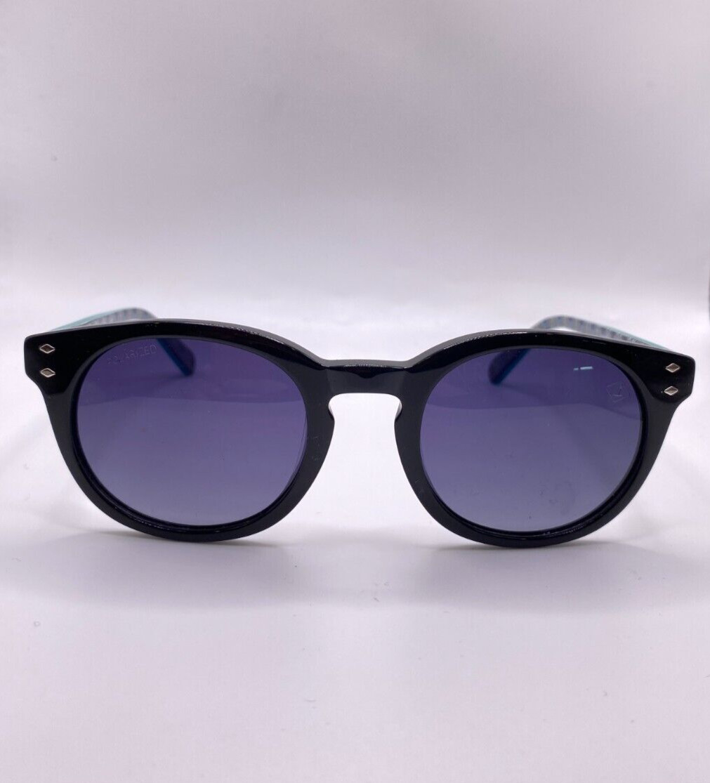 Черная пластиковая круглая поляризованная оправа солнцезащитных очков Sperry Calypso C01 50-22-135