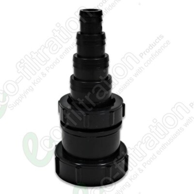 2'' BSP INNENGEWINDE AUF EINEN 43MM SCHLAUSCHWANZ (KLEIN) KOI FISCH TEICH PUMPE ROHRVERSCHRAUBUNG 