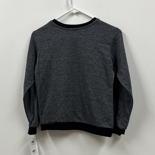Star Wars Sweatshirt Girls Xl Gray Black Pullover Disney Sequence Storm Trooper - Picture 6 of 12