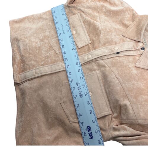 Free People Blank NYC Jacket XS Snap Button Up Faux Suede Fringe Western Cropped - Bild 6 von 14