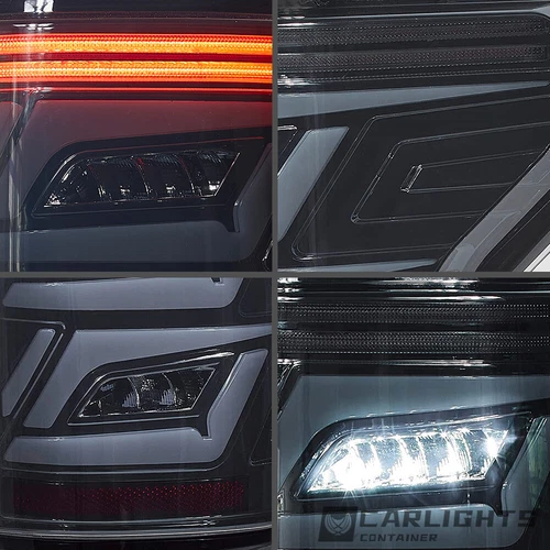 LED Smoke Tail Lights For Ford F150 Pickup 2015-2020 Sequential Indicator Lamps - Picture 5 of 10