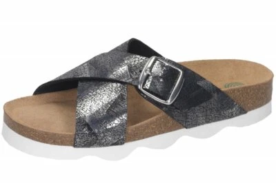 Dr. Brinkmann Damen Pantolette Schwarz Schuhe Leder 700114-01 - Bild 1 von 3