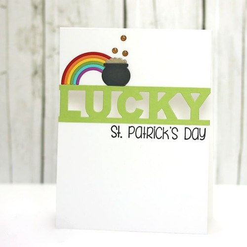 Lucky Cutout Block Font Word Cutting Die – St. Patrick’s Day + - Picture 4 of 6