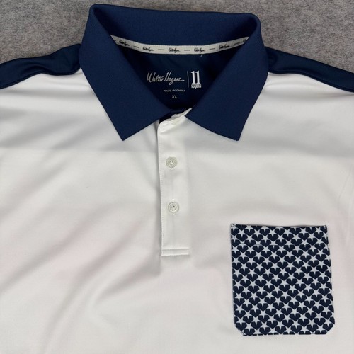 Walter Hagen Performance Golf Polo Shirt USA Flag Red White Blue Mens XL - Picture 3 of 12