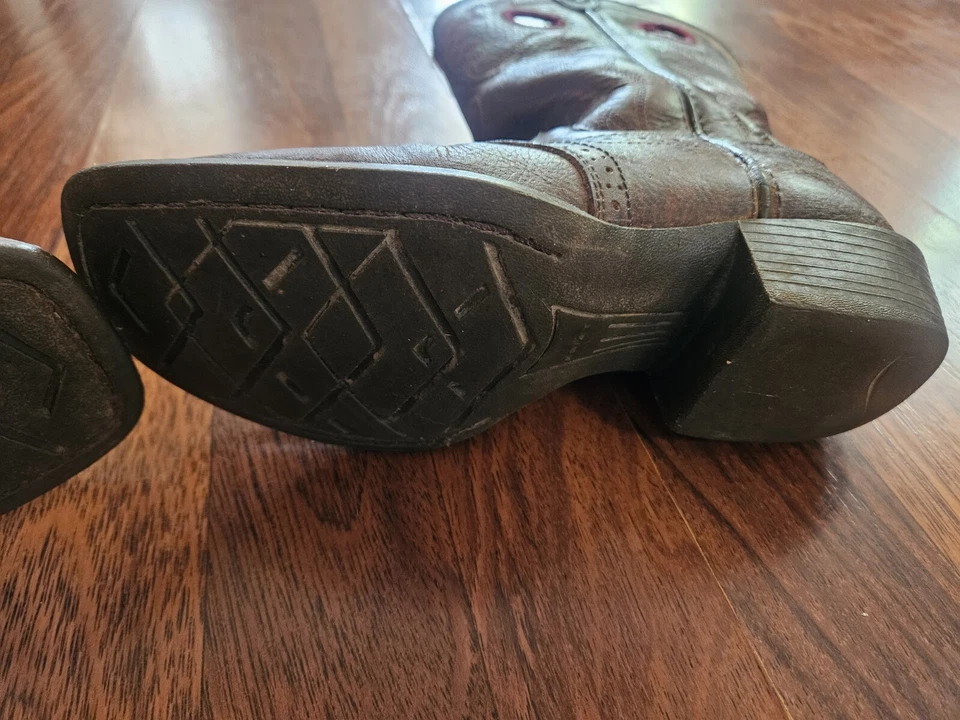 Bota Ariat Niños Talla 2 Punta Cuadrada Pull On Boot Foto 4 de 4