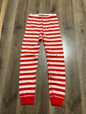 Hanna Andersson Pants, Girl's Size 6-7, Red White, Star Wars Striped, Sleepwear