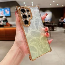 For Samsung Galaxy S24 S23 S22 S21 Ultra Plus A55 Plating Shockproof Case Cover