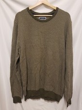 Club Room Sweater Men Large Olive Green Crewneck Pullover