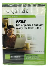 NEW H&R Block Organizeit Digital Tax Organizer 2006 Fed Tax Software CD ROM