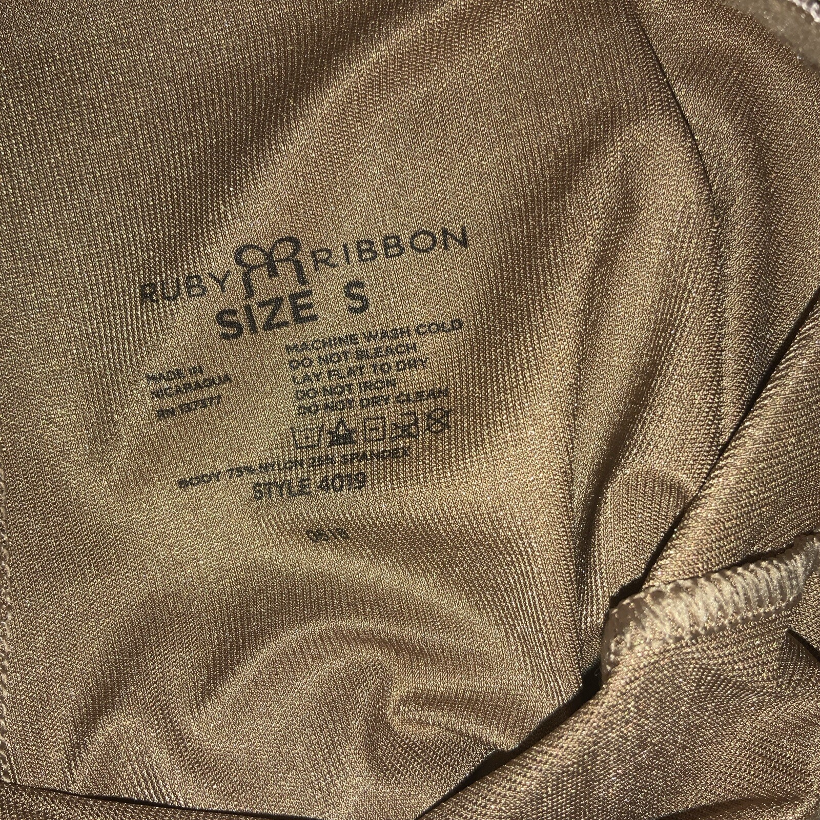 Ruby Ribbon Sizing RUBY RIBBON Size Small HIGH WAIST THIGH SLIMMER Style 4019 (Carmel) $59 ...