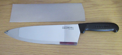 NEW Cozzini NSF 10'' Chef Knife Razor Sharp Commercial Kitchen Cutlery ERGONOMIC