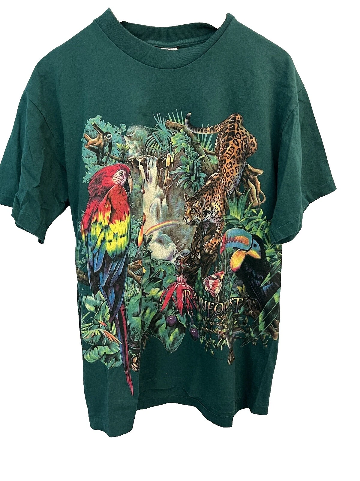 Rainforest camisetas de algodón para hombres