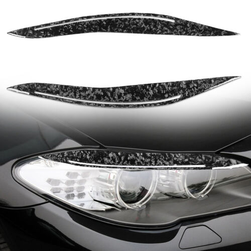 Faros cejas párpado M Sport Cover Trim para BMW Serie 5 F10 fibra de carbono - Imagen 1 de 9