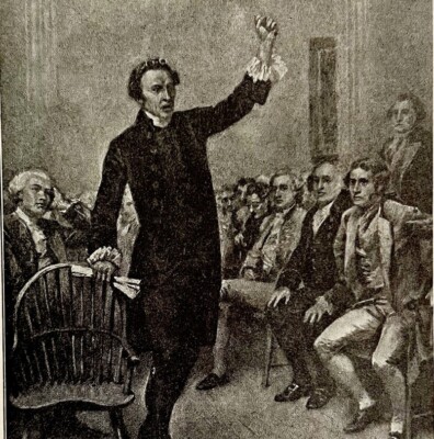 1935 Patrick Henry Addresses First Continental Congress Religious Print DWN10C