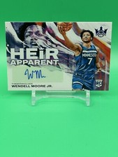 2022-2023 Court Kings WENDELL MOORE Rookie Heir Apparent auto /25 Minnesota