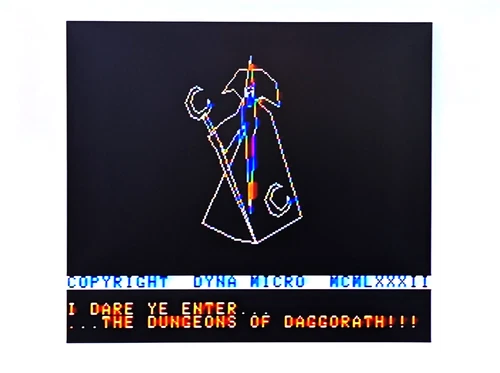 Dungeons of Daggorath on disk + manual for Color Computer 1 2 3 TDP 100 - tested