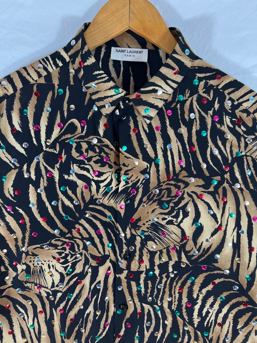 SAINT LAURENT Tシャツ イヴサンローラン イブサンローラン 黒 ブラック 半袖