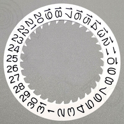 Watch Part Black Font White Date Disk Wheel for NH36 Movement Date At 9
