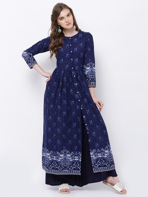 a line anarkali kurta