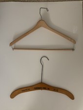 Wooden Hangers Vintage Advertising "Fuhrman's Furs, Inc, Beverly Hills, Calif.