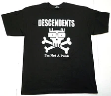 DESCENDENTS T-shirt I'm Not A Punk Men's 100% Cotton Punk Rock Tee Black New