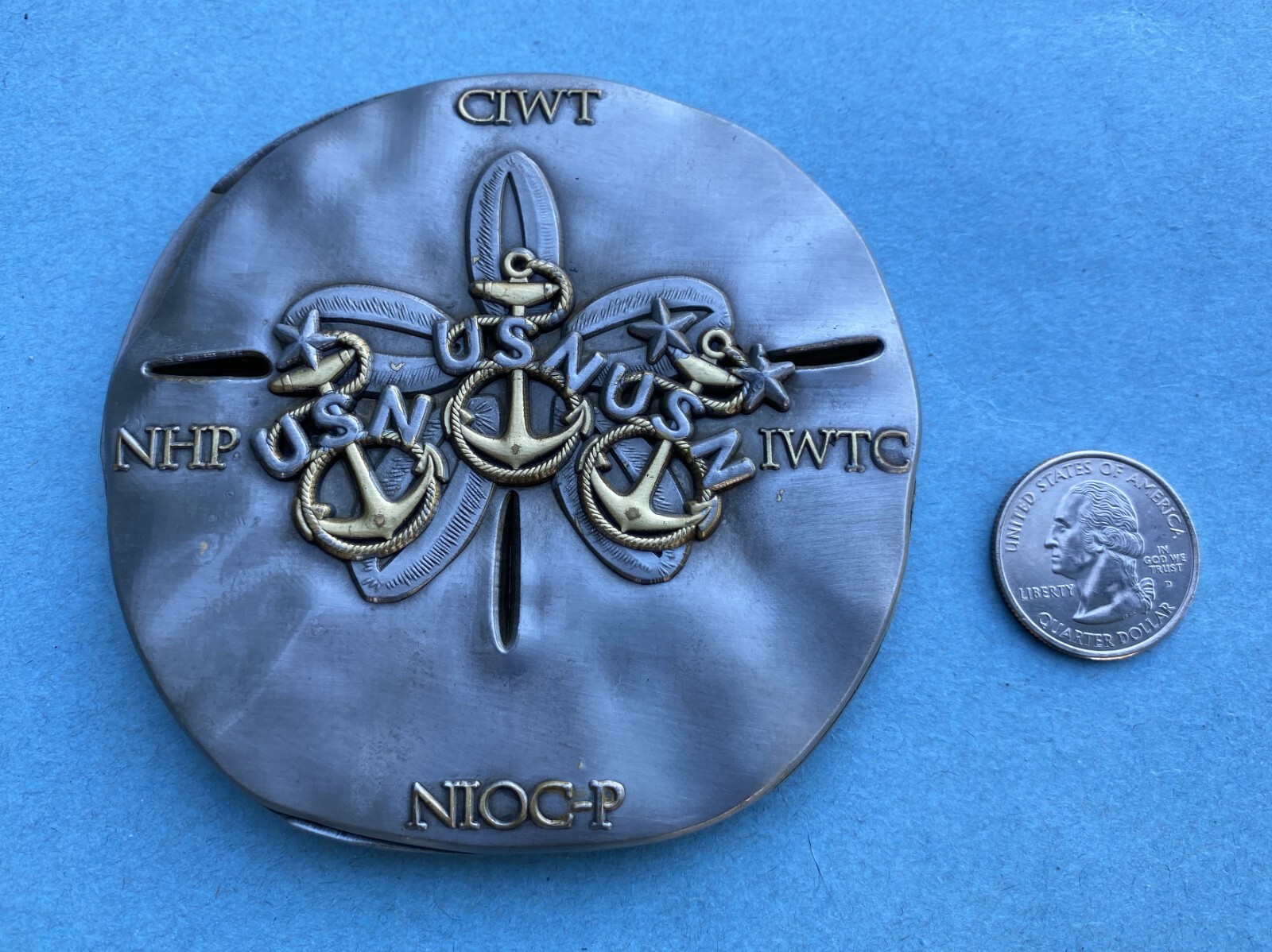 US NAVY CHALLENGE COIN - CORRY STATION (PENSACOLA, FLORIDA) CHIEF / CPO