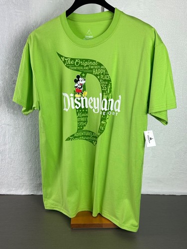 Disneyland Light Green Disney Logo T-Shirt Unisex Large Short Sleeve NWT - 第 4/13 張圖片