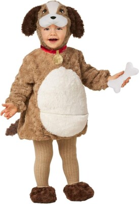 Toddler Cute Puppy Costume Kids Boys Girls Baby Dog Animal Suit + Toy 1 - 6 yrs