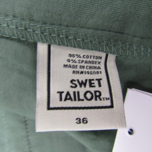 Swet Tailor NEW NWT Mens 36 Olive Green Everyday Chino Shorts Golf Comfy - Picture 5 of 7