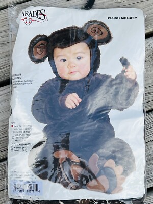 Plush Monkey Baby Infant Halloween costume cosplay dress up