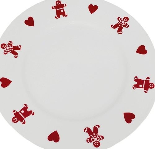 Corelle Gingerbread Man Dinner Plates Set Of 5 Christmas Serving Santa Holiday - Picture 2 of 12