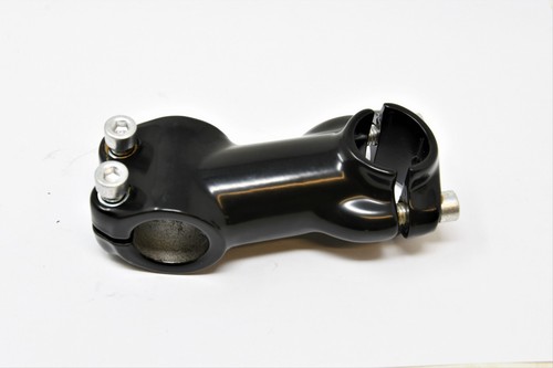 Alloy Black Ahead Short 75mm Reach “Stumpy” H/bar Stem 1" Fork 25.4mm 15 Rise - Picture 2 of 2