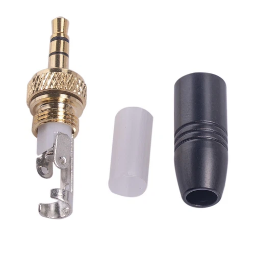 2/4 STCK. 3,5 mm Stereo Stecker Steckverbinder für Sennheiser drahtloses Mikrofonkabel - Bild 6 von 19