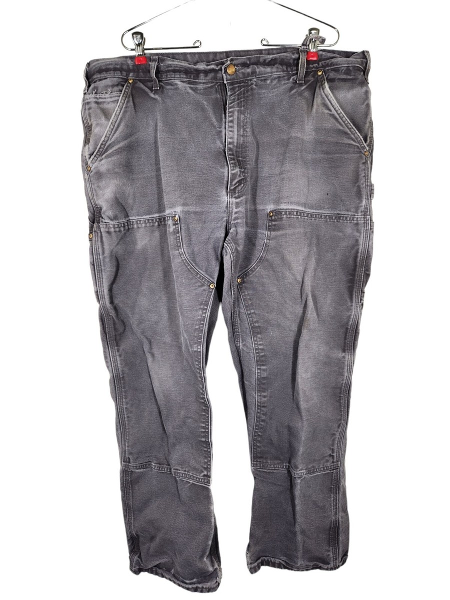 Vintage Carhartt Double Knee B01 Black Faded Distressed size Vintage Carhartt Double Knee B01 Black Faded Distressed size